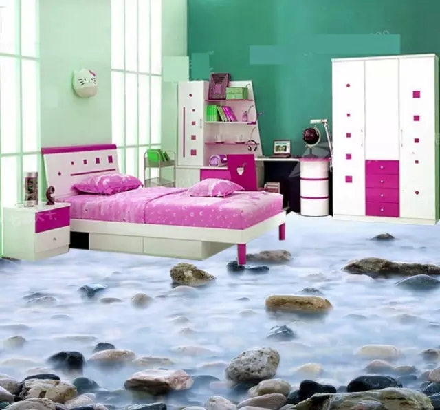 3D藝術(shù)地坪漆施工工藝效果展示！